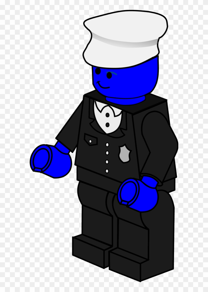 Lego Town Policeman - Lego Police Man Clipart