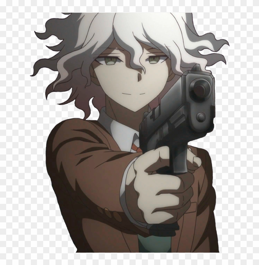777 X 777 5 - Komaeda With Gun Clipart #1094624