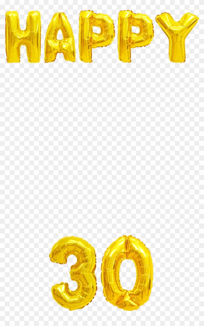 Gold Balloons 30th Clipart #1094681