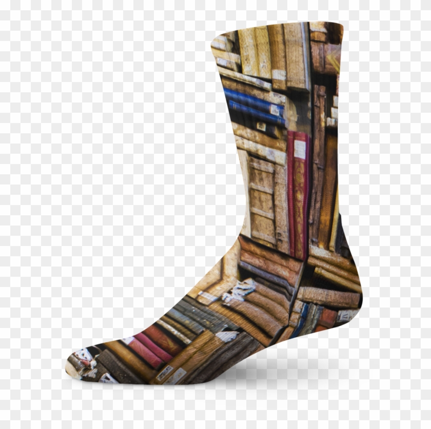 Old Books Crew Socks Clipart #1094835