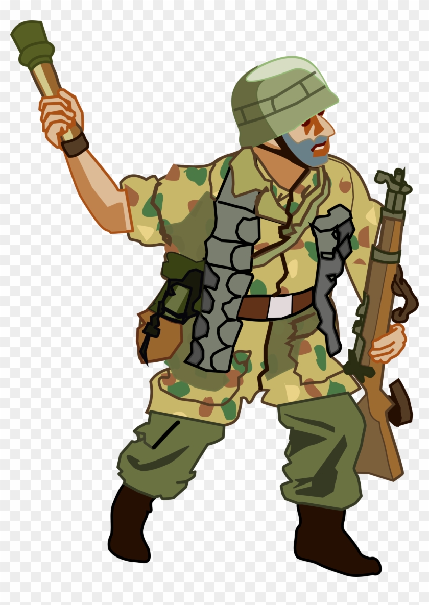 1760 X 2400 2 - German Soldier Ww2 Cartoon Clipart #1094872