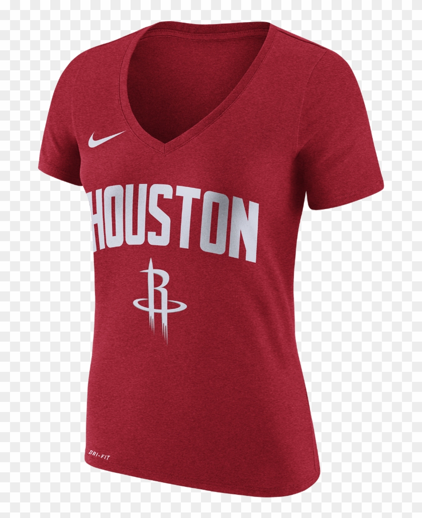 Houston Rockets Nike Dry Women's Nba T-shirt Size - Sports Jersey Clipart #1094914