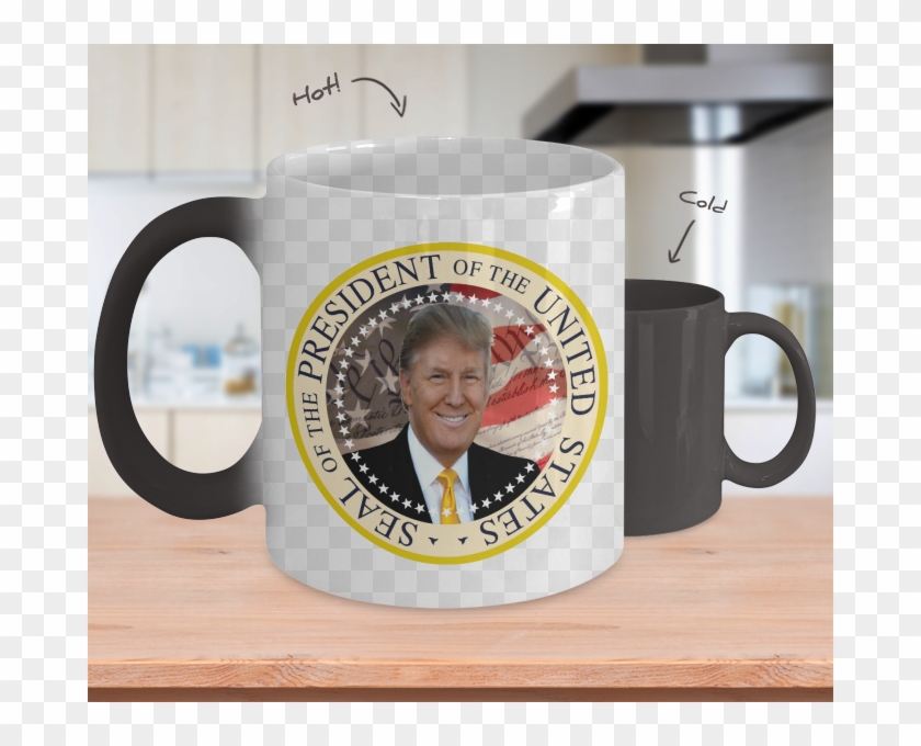 Trump Presidential Seal Color Changing Mug 45th President - My Husband The Day I Met You Clipart #1095211