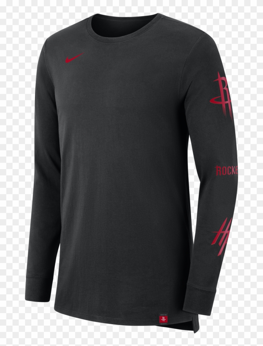 Men's Houston Rockets Nike L/s Sleeve Logos Tee - Long-sleeved T-shirt Clipart