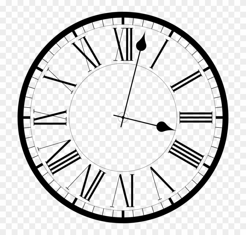 Clock Clipart Old Fashioned Free Collection - Clock Black And White Cartoon - Png Download #1095988