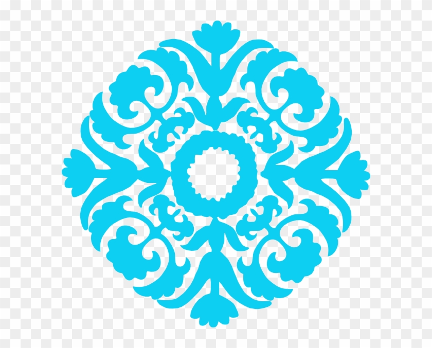 Damask Flourish Svg Clip Arts 600 X 597 Px - Png Download