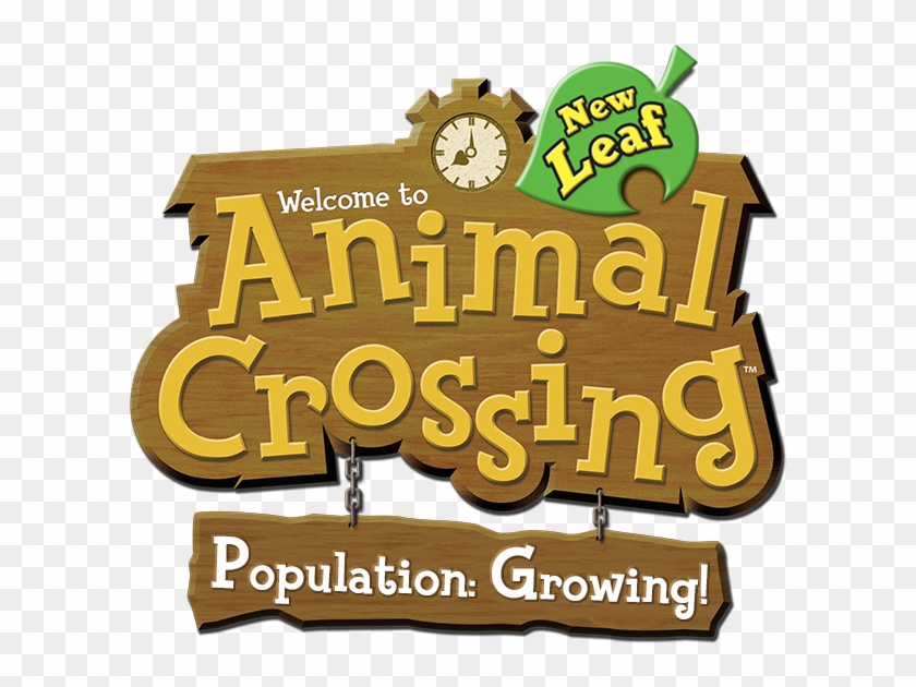 New Leaf - Animal Crossing Population Growing Logo Clipart #1096468