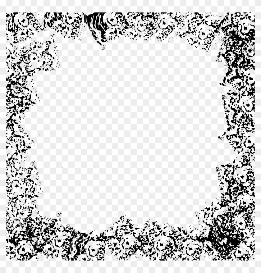 Free Download - Square Grunge Frame Png Clipart #1096558