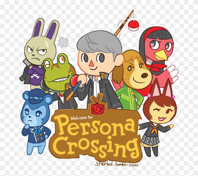 Gaming My Art Animal Crossing Crossover Persona 4 P4 - Animal Crossing Persona 4 Clipart