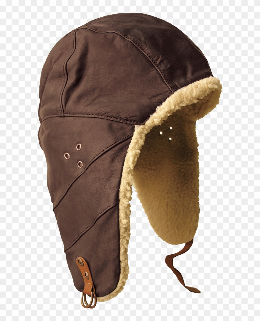 Flying Doctor Hat In Brown - Leather Clipart