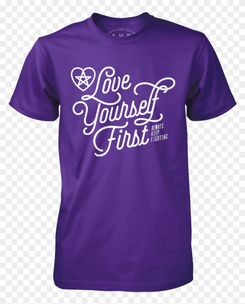 Always Keep Fighting T-shirts - Love Yourself First Jared Padalecki Clipart #1097347