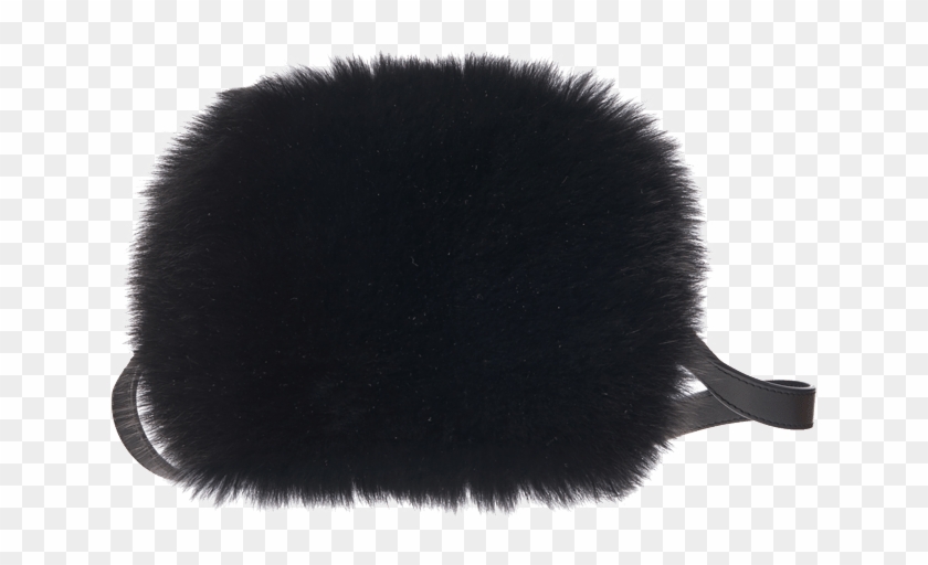 Casey Fox Bag Black - Fur Clothing Clipart