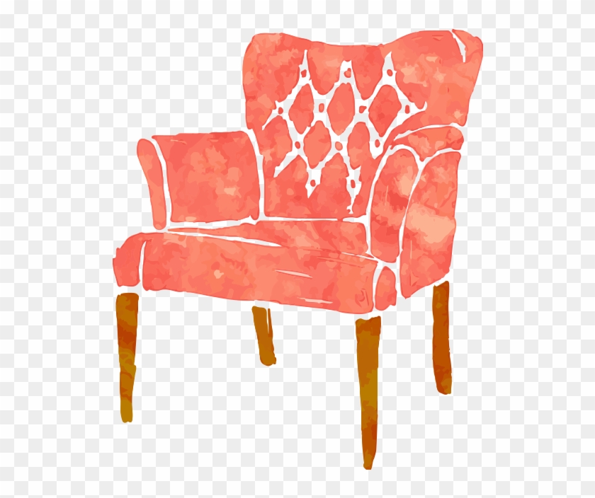 Kisspng Couch Watercolor Painting Chair Chair 5a821ede3da388 - Watercolor Chair Clipart #1098000