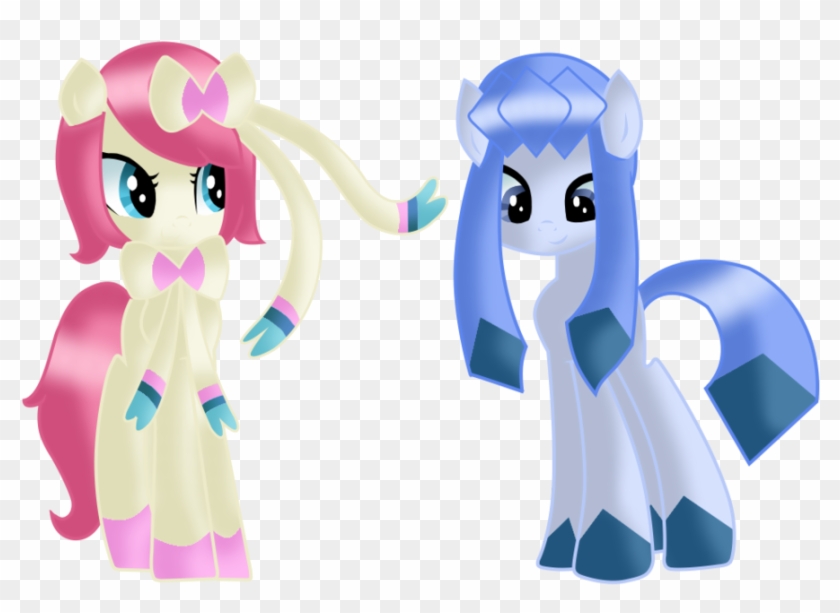 Eeveelutions, Glaceon, Ninfia, Nymphia, Pokémon, Pokémon - Pokemon Sylveon And Glaceon Clipart