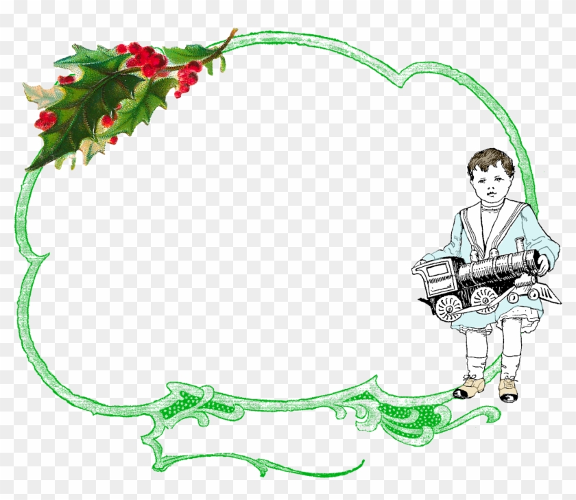 Digital Christmas Border Design Downloads - Christmas Day Clipart