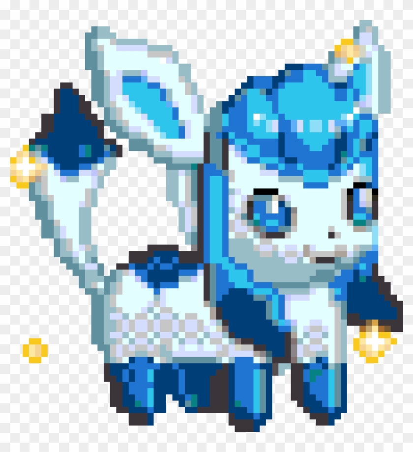 Chibi Shiny Glaceon - Cartoon Clipart