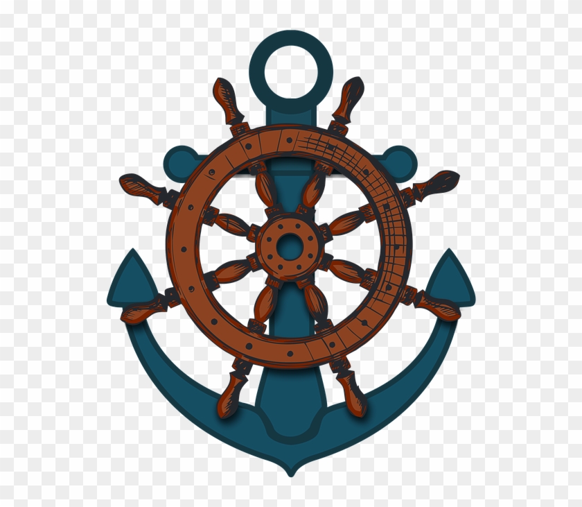 Ships Wheel Png Hd - Jangkar Kapal Png Clipart
