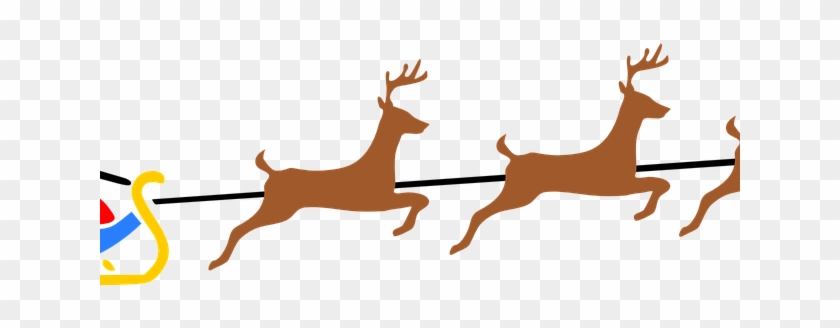 Sleigh Clipart Santa S Slay 5 6337 X 3579 Dumielauxepices - Santas Sleigh And Raindeers - Png Download
