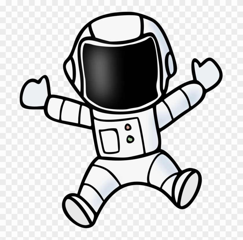 Astronaut Space Suit Outer Space Line Art Can Stock - Spacesuit Clipart - Png Download