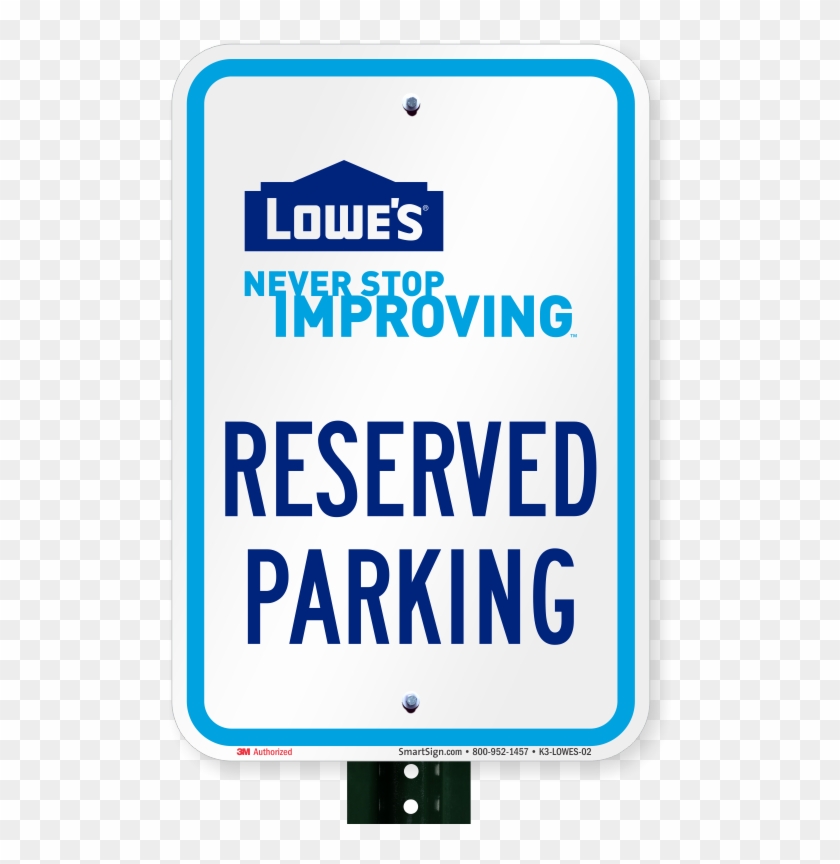 Reserved Parking Sign, Lowes Home Improvement - Lowes Coupon Clipart