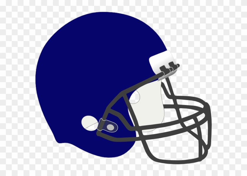 Navy Football Helmet Clip Art At Clker Com Vector Clip - Blue Football Helmet Clipart - Png Download