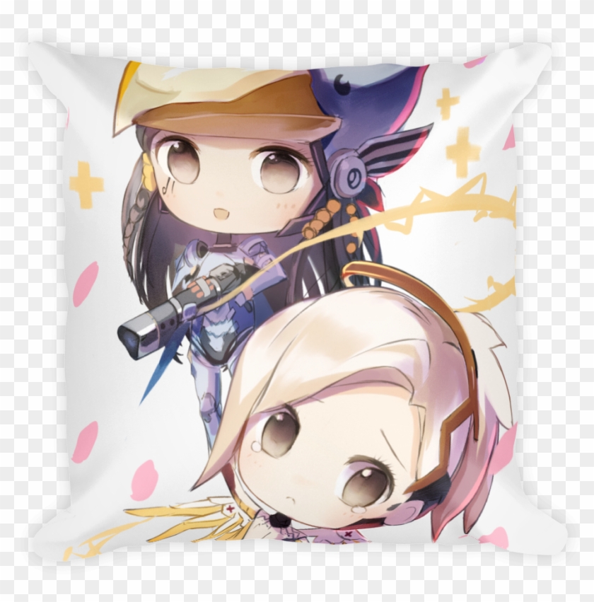 Chibi Mercy And Pharah - Cute Mercy And Pharah Clipart