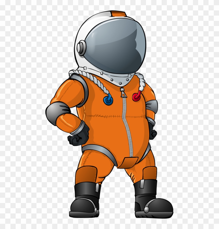Orange Astronaut Clipart - Png Download #111127