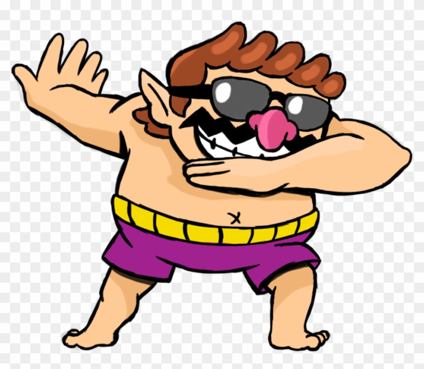296kib, 975x819, Wario Dab By Arcanineryu-dchmj5c - Wario Dabbing Clipart #111169
