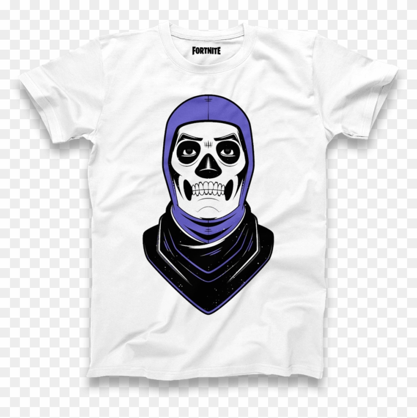 Skull Trooper Tee - Fortnite Onesie Merch Clipart #111397