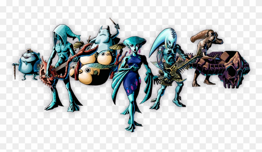Coming Up For Air - Zora Legend Of Zelda Twilight Princess Clipart #111417