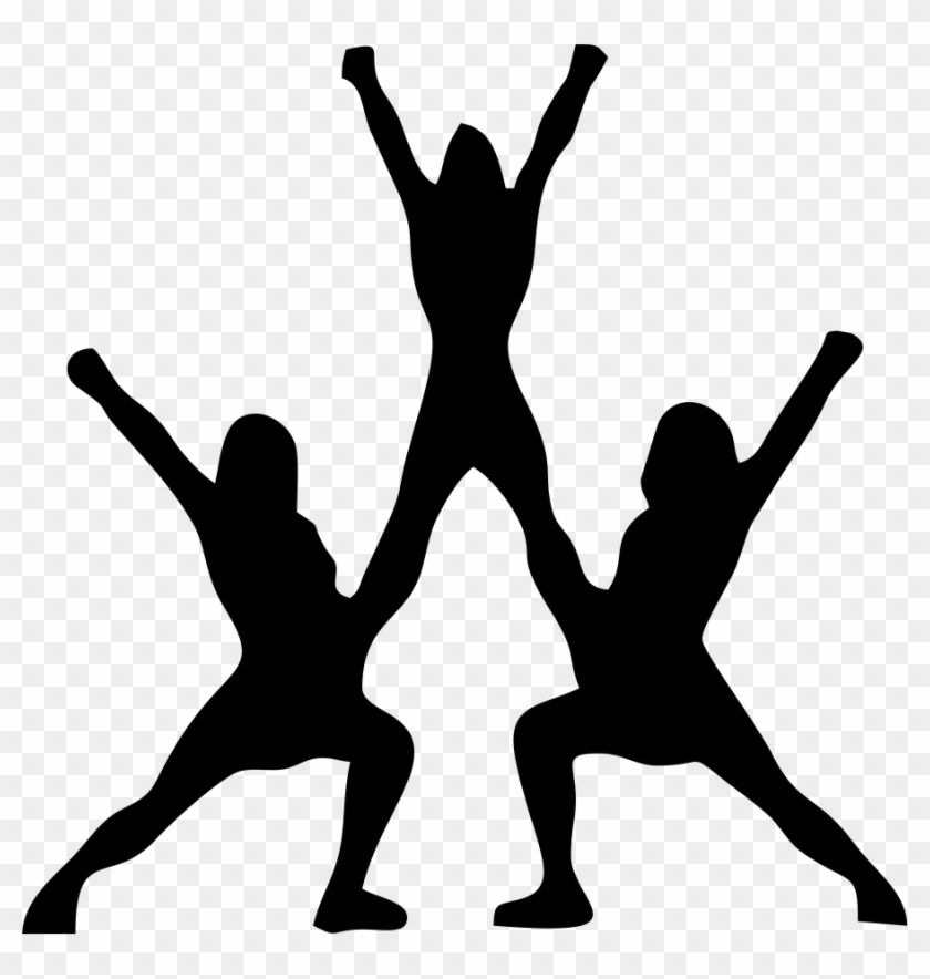 Cheer Png - Cheer Dance Silhouette Png Clipart