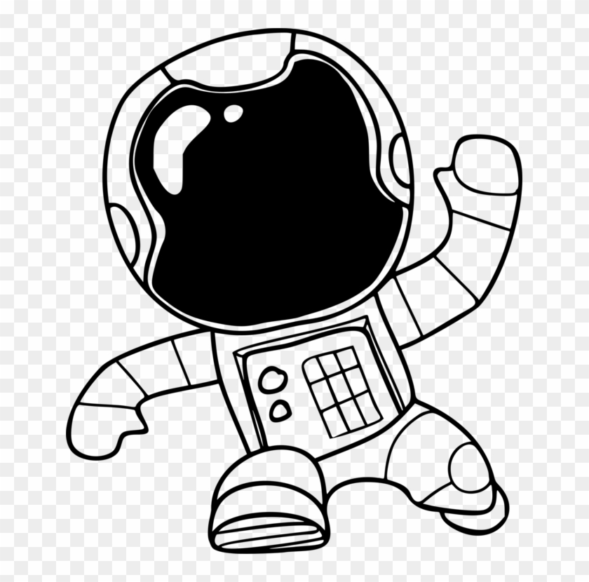 Spaceman Astronaut Space Suit Outer Space Babylon Zoo - Space Man Drawing Cartoon Clipart