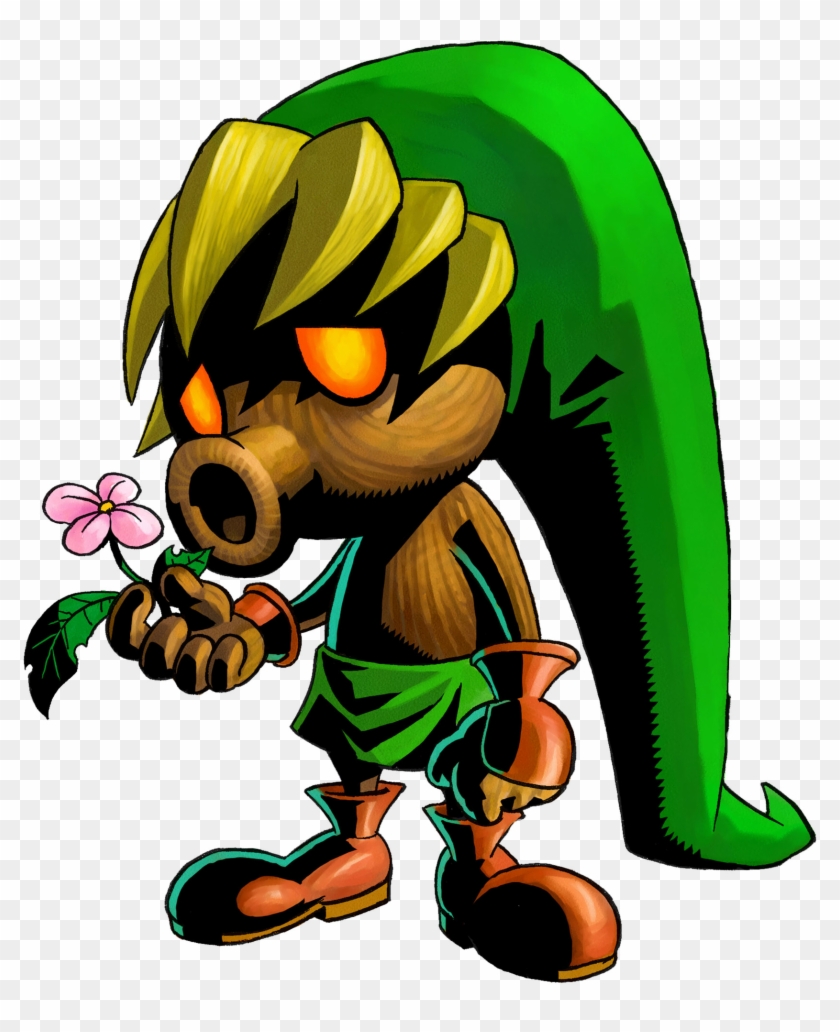 The Legend Of Zelda Clipart Majora Mask - Link Majora's Mask - Png Download