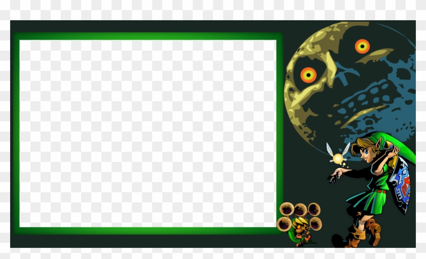 New Zelda Majora's Mask Twitch Overlay It's Free Too - Legends Of Zelda Moon Clipart