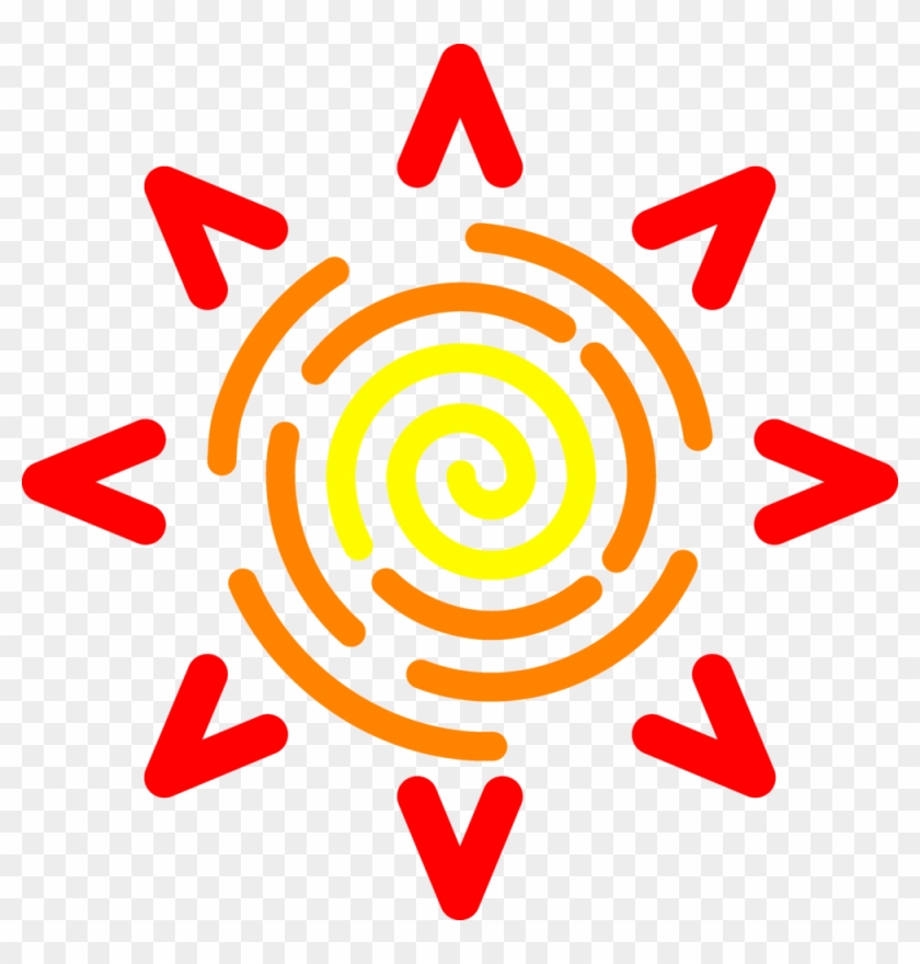 Neon Sun Logo - Circle Clipart #112124