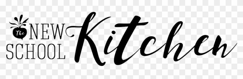 The New School Kitchen Logo - Calligraphy Clipart