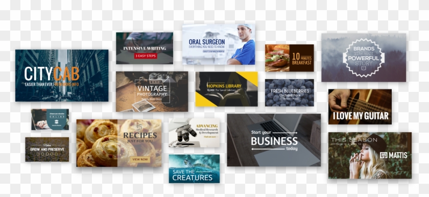 Create Your Own Graphics - Social Media Graphics Examples Clipart