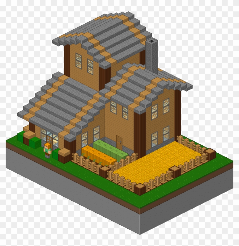 1252 X 1228 3 - Isometric Minecraft Clipart #112578