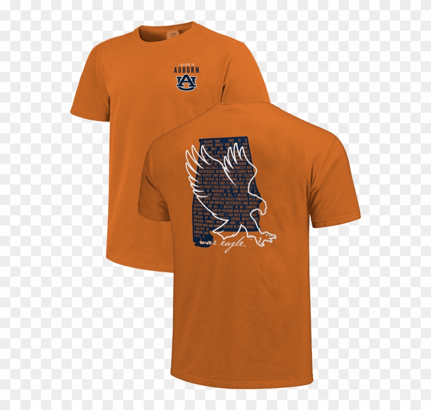 Official Auburn Tigers Comfort Colors Creed And State - Auburn Clipart