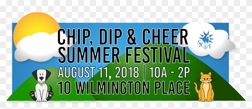 Chip Dip And Cheer Sicsa Festival - Poster Clipart