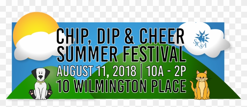 Chip Dip And Cheer Sicsa Festival - Poster Clipart #113205