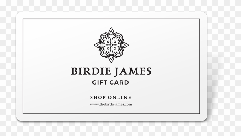 Birdie James Emailed Gift Card - Label Clipart #114124