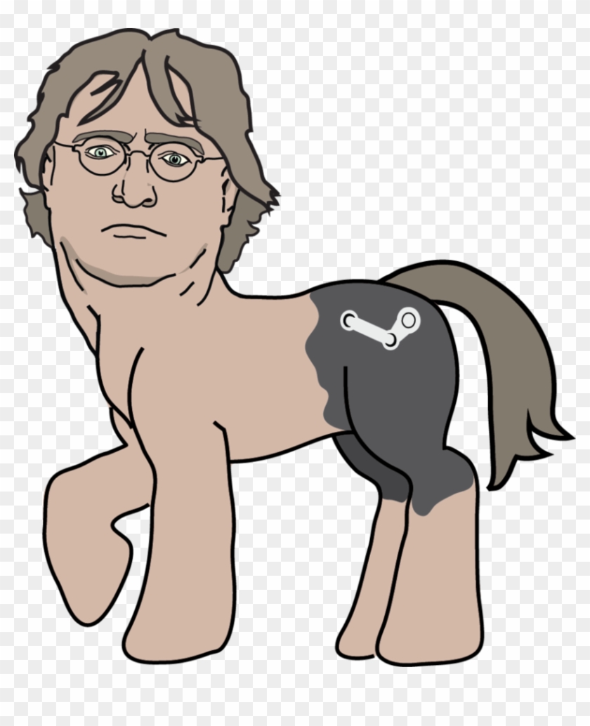 Tis A Lie, My Gaben Would Never Use Windows Eight - Gaben Pony Clipart