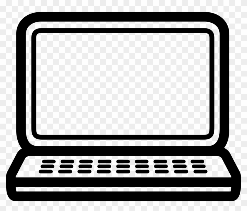 Macbook Pro Computer Tool Outline Comments - Computer Outline Png Clipart #114257