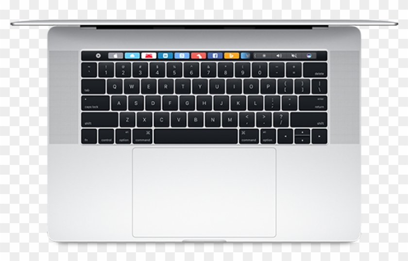 Macbook From Above Png Clipart #114282