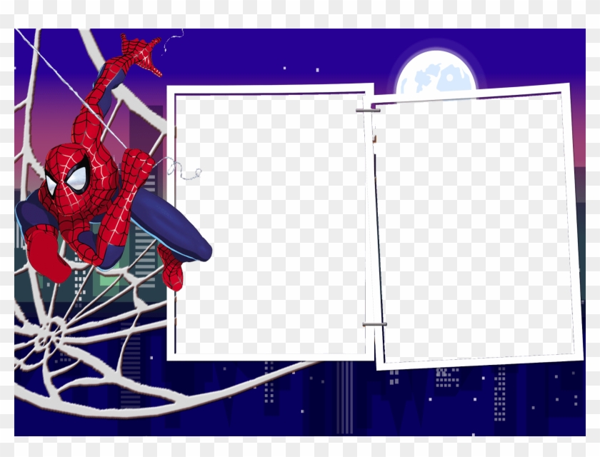 Marcos Spiderman Png Recursos Photoshop Javi74 - Moldura Para Duas Fotos Homem Aranha Clipart