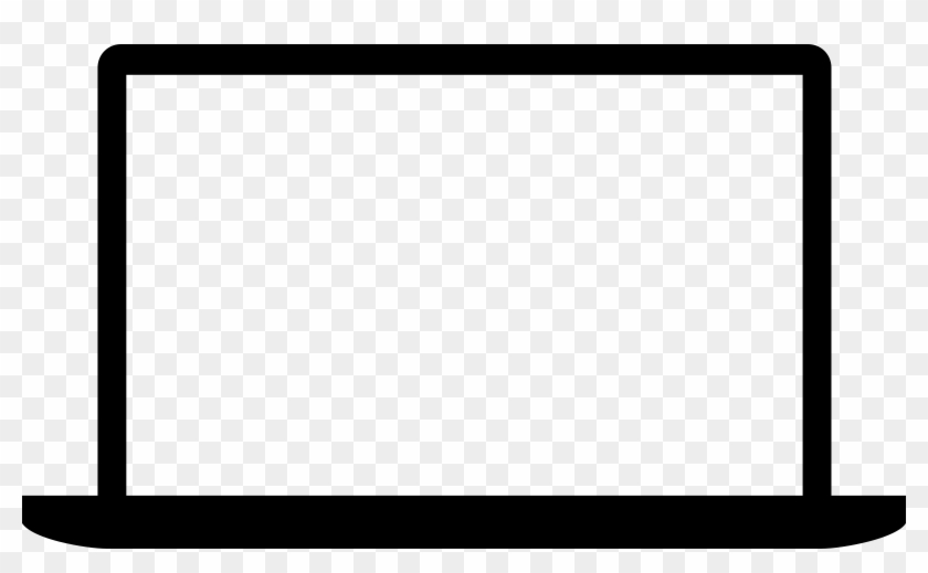 Apple Macbook Pro Logo Black And White - Laptop Mockup Transparent Png Clipart