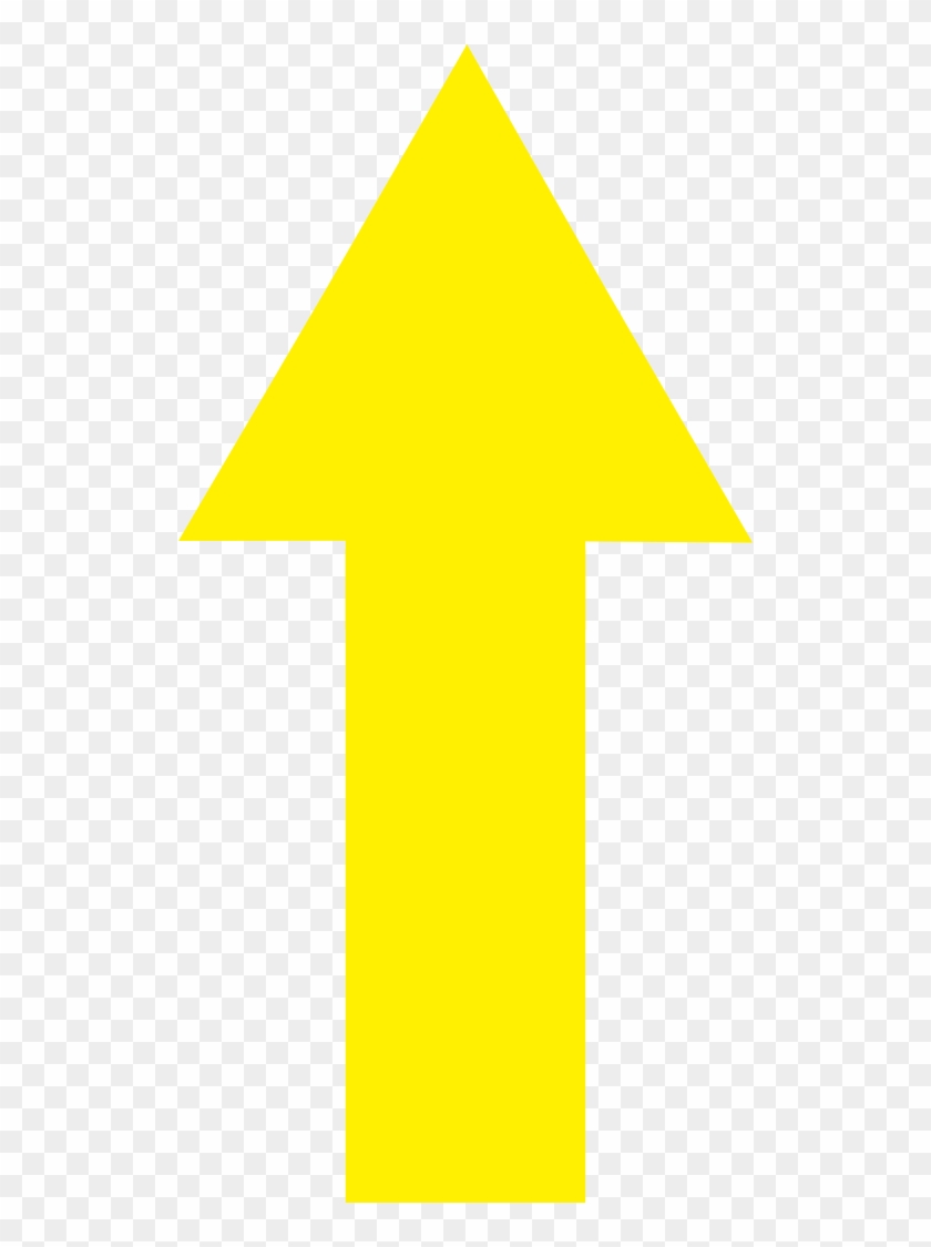 Yellow Up Arrow - Yellow Arrow Png Transparent Clipart #114724