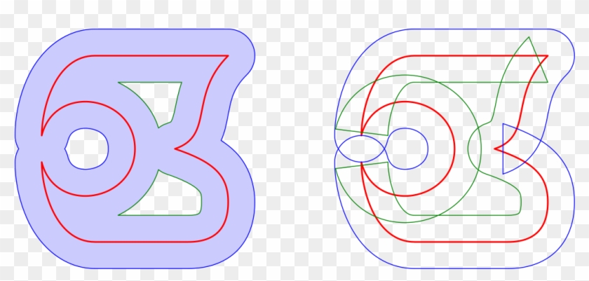 Complex Path With Offsets - Svg Path Offset Clipart