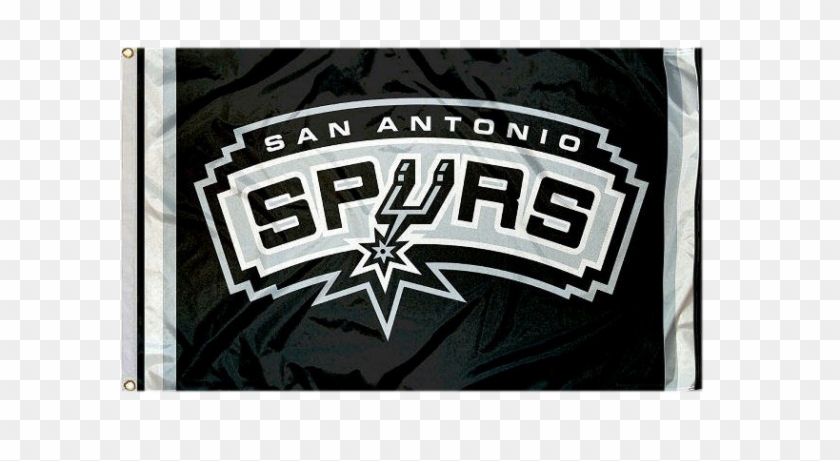 San Antonio Spurs Flag - San Antonio Spurs Clipart #115008